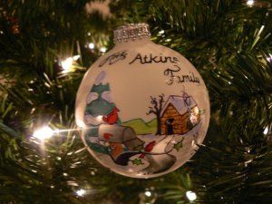 Atkins family ornament